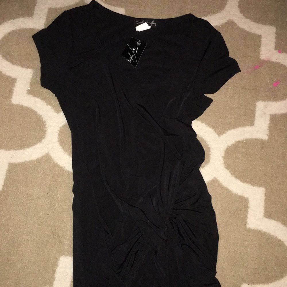 Black mini dress